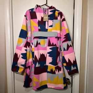 Patagonia Synchilla Pullover Hoodie Cagoule Frontera Marble Pink M XL W XXL NWT